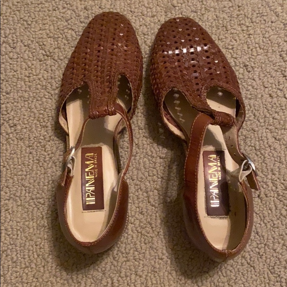 Vintage looking woven sandals